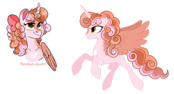 Size: 1920x1048 | Tagged: safe, artist:teal-quil, oc, oc only, oc:cupid cake, alicorn, pony, female, magical lesbian spawn, mare, offspring, parent:princess flurry heart, parent:pumpkin cake, parents:pumpkin heart, simple background, solo, transparent background