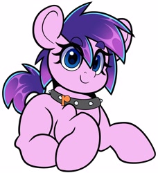 Size: 3645x4000 | Tagged: safe, artist:partypievt, oc, oc only, earth pony, pony, collar, looking at you, solo