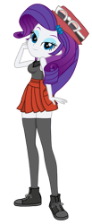 Size: 1359x3300 | Tagged: safe, artist:sapphire, derpibooru exclusive, rarity, equestria girls, g4, alternate clothes, bedroom eyes, clothes swap, crossover, female, high res, looking at you, pokémon, serena (pokémon), simple background, sleeveless, smiling, smiling at you, solo, transparent background