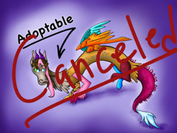 Size: 1280x964 | Tagged: safe, artist:diamond06mlp, oc, oc only, draconequus, abstract background, draconequus oc, female, solo