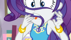Size: 3410x1920 | Tagged: safe, screencap, rarity, do it for the ponygram!, equestria girls, g4, my little pony equestria girls: better together, bracelet, female, geode of shielding, jewelry, magical geodes, rarity peplum dress, solo