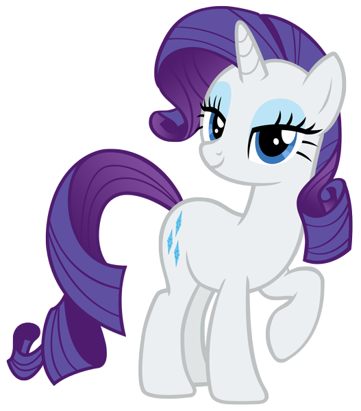 Rarity, white and purple unicorn My Little Pony png