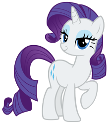 Size: 7166x8160 | Tagged: safe, artist:andoanimalia, rarity, pony, unicorn, g4, school daze, absurd resolution, eyelashes, female, lidded eyes, mare, raised hoof, simple background, smiling, solo, transparent background, vector