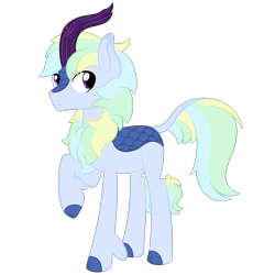 Size: 2050x2050 | Tagged: safe, artist:magicpebbles, oc, oc only, oc:vernal rain, kirin, pony, high res, male, simple background, solo, transparent background