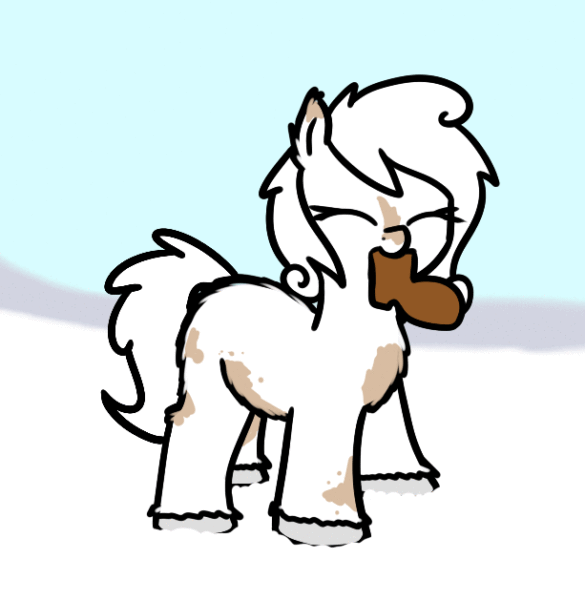2696710 - safe, artist:neuro, oc, oc only, pony, yakutian horse, animated,  boot, dancing, eyes closed, female, gif, mare, mouth hold, smiling, snow,  snow mare, solo, unshorn fetlocks - Derpibooru