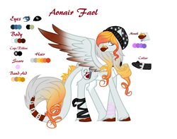 Size: 1808x1428 | Tagged: safe, artist:aonairfaol, oc, oc only, pegasus, pony, beanie, female, hat, looking back, mare, pegasus oc, reference sheet, simple background, smiling, solo, story included, white background, wings