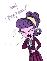 Size: 2152x2787 | Tagged: safe, artist:anyponedrawn, suri polomare, equestria girls, g4, my little pony equestria girls: friendship games, clothes, cold, crystal prep academy uniform, eyes closed, fetish, high res, mess, messy, mucus, school uniform, simple background, sneeze cloud, sneezing, sneezing fetish, snot, spray, transparent background