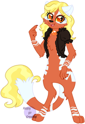 Size: 552x804 | Tagged: safe, artist:happy-go-creative, oc, oc only, oc:tora blaze, abyssinian, abyssinianized, simple background, solo, species swap, transparent background