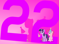 Size: 4000x3000 | Tagged: safe, pinkie pie, twilight sparkle, alicorn, pony, g4, 2022, duo, duo female, female, tired eyes, twilight sparkle (alicorn)