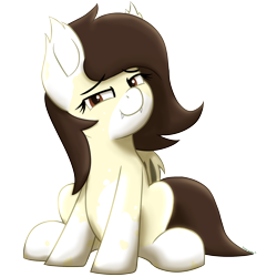 Size: 2000x2000 | Tagged: safe, artist:memeancholy, oc, oc only, oc:mocha moonpie, bat pony, high res, simple background, smug, solo, transparent background