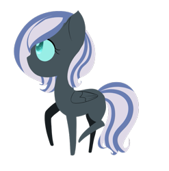 Size: 883x893 | Tagged: safe, artist:skullbow09, oc, oc only, oc:nightdrop, pegasus, pony, female, magical lesbian spawn, offspring, parent:oc:nyx, parent:oc:snowdrop, parents:oc x oc, parents:snownyx, pegasus oc, simple background, solo, transparent background