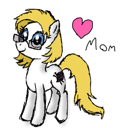 Size: 1059x1053 | Tagged: safe, artist:dhm, oc, oc only, pony, glasses, mom, smiling, solo