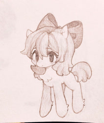 Size: 1058x1247 | Tagged: safe, artist:xld58, apple bloom, earth pony, pony, g4, chest fluff, female, filly, foal, solo