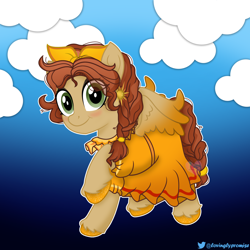 Size: 2000x2000 | Tagged: safe, artist:lovinglypromise, pegasus, pony, base used, encanto, high res, pepa madrigal, ponified, solo