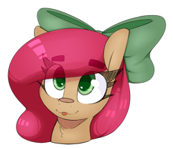 Size: 2712x2340 | Tagged: safe, artist:lockheart, oc, oc only, oc:cherry sweetheart, earth pony, pony, :p, bow, bust, cute, heart, heart eyes, high res, ocbetes, simple background, tongue out, transparent background, wingding eyes