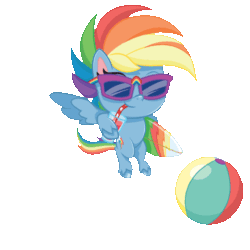Size: 480x480 | Tagged: safe, rainbow dash, pegasus, pony, g4.5, my little pony: pony life, official, animated, gif, simple background, transparent background