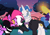 Size: 1071x758 | Tagged: safe, artist:dsstoner, edit, edited screencap, screencap, fancypants, oc, bat pony, pony, undead, unicorn, vampire, vampony, g4, my little pony: friendship is magic, sweet and elite, blushing, clothes, duo, ear piercing, eyeshadow, female, glasses, implied shipping, lipstick, makeup, male, mare, one eye closed, piercing, ponysona, stallion, straight, sweater, turtleneck, wink