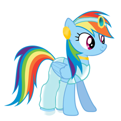 Size: 1378x1378 | Tagged: safe, artist:sunmint234, rainbow dash, pegasus, pony, aladdin, blue, crossover, disney, disney princess, female, gem, green, hair, jasmine, orange, pink eyes, princess, purple, rainbow dash always dresses in style, red, simple background, solo, spoilers for another series, tail, white background, yellow