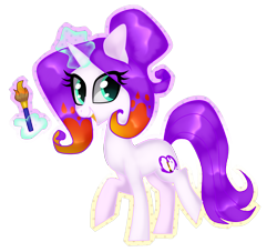 Size: 1708x1552 | Tagged: safe, artist:kaikururu, oc, oc only, pony, unicorn, eyelashes, female, glowing, glowing horn, horn, magic, mare, open mouth, paintbrush, simple background, smiling, solo, telekinesis, transparent background