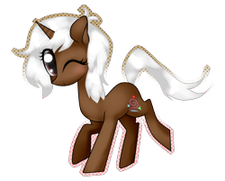 Size: 1924x1549 | Tagged: safe, artist:kaikururu, oc, oc only, pony, unicorn, eyelashes, female, mare, one eye closed, simple background, solo, transparent background, wink