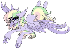 Size: 2687x1855 | Tagged: safe, artist:beamybutt, oc, oc only, hippogriff, ear fluff, eyelashes, hippogriff oc, multicolored hair, rainbow hair, simple background, solo, transparent background, wings