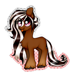 Size: 1889x1944 | Tagged: safe, artist:kaikururu, oc, oc only, earth pony, pony, :p, earth pony oc, eyelashes, female, mare, simple background, solo, tongue out, transparent background, unshorn fetlocks