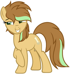 Size: 1024x1085 | Tagged: safe, artist:pegasski, oc, oc:brainbox, earth pony, pony, g4, female, mare, simple background, solo, transparent background