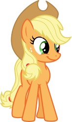 Size: 3000x5111 | Tagged: safe, artist:cloudy glow, applejack, earth pony, pony, g4, the last problem, .ai available, cute, female, jackabetes, mare, simple background, solo, transparent background, vector