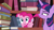 Size: 1920x1080 | Tagged: safe, screencap, pinkie pie, twilight sparkle, alicorn, earth pony, pony, g4, my little pony: friendship is magic, pinkie apple pie, season 4, annoyed, book, bookshelf, female, mare, twilight sparkle (alicorn)