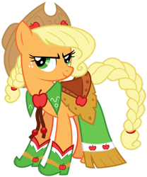 Size: 1280x1541 | Tagged: safe, artist:aureategramarye, applejack, earth pony, pony, g4, season 1, the best night ever, clothes, dress, female, gala dress, mare, simple background, solo, transparent background, vector