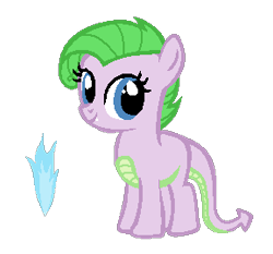 Size: 289x269 | Tagged: safe, artist:caecii, oc, oc only, dracony, hybrid, base used, cutie mark, female, filly, foal, interspecies offspring, offspring, parent:rarity, parent:spike, parents:sparity, simple background, smiling, solo, transparent background