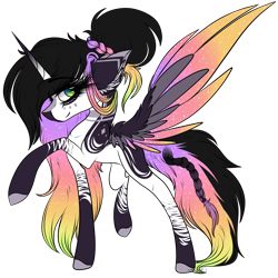 Size: 2514x2513 | Tagged: safe, artist:beamybutt, oc, oc only, alicorn, pony, alicorn oc, colored hooves, eyelashes, female, high res, horn, mare, raised hoof, simple background, smiling, solo, transparent background, wings