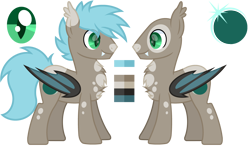 Size: 4096x2400 | Tagged: safe, artist:ponkus, oc, oc only, oc:white phosphor, bat pony, pony, male, reference sheet, simple background, solo, stallion, transparent background