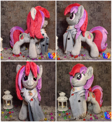 Size: 2360x2560 | Tagged: safe, artist:1stastrastudio, oc, earth pony, pony, clothes, female, high res, irl, mare, photo, plushie, scarf, solo