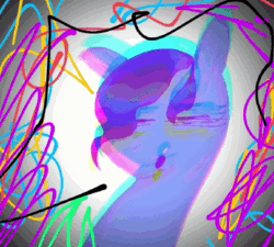 Size: 408x368 | Tagged: safe, artist:nitlynjane, pipp petals, pegasus, pony, g5, animated, drugs, eyestrain warning, female, gif, mare, op is on drugs, simple background, vignette, wat, white background, wtf