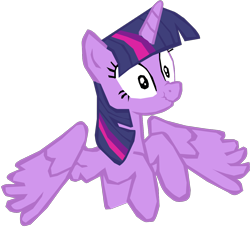 Size: 1280x1176 | Tagged: safe, artist:benpictures1, twilight sparkle, alicorn, pony, ail-icorn, g4, spoiler:interseason shorts, cute, female, inkscape, mare, scrunchy face, simple background, solo, spread wings, transparent background, twiabetes, twilight sparkle (alicorn), vector, wings