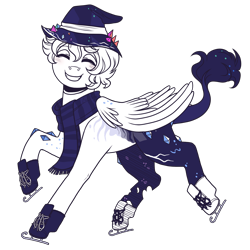 Size: 2800x2800 | Tagged: safe, artist:monnarcha, oc, oc:cosmos, pegasus, pony, clothes, hat, high res, male, scarf, simple background, solo, stallion, transparent background, witch hat