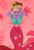 Size: 2000x2900 | Tagged: safe, artist:liss, oc, oc only, oc:ruby shears, earth pony, anthro, unguligrade anthro, bow, bracelet, breasts, busty oc, clothes, dancing, digital art, female, flower, flower in hair, front knot midriff, fruit, fruit bowl, grandma got run over by a reindeer, high res, jewelry, midriff, necklace, off shoulder, palm tree, scene interpretation, solo, tail, thighs, tree, tropical, wide hips