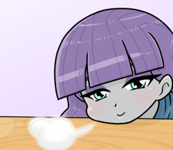 Size: 370x320 | Tagged: safe, alternate version, artist:batipin, part of a set, maud pie, equestria girls, g4, female, looking at you, smiling, solo, when she smiles