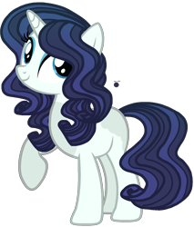 Size: 1484x1745 | Tagged: safe, artist:dayspring-dawnyt, oc, pony, unicorn, female, magical lesbian spawn, mare, offspring, parent:coloratura, parent:rarity, parents:rarararara, simple background, solo, transparent background