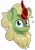 Size: 2262x3258 | Tagged: safe, artist:czu, forest fall, kirin, g4, bust, cute, high res, kirinbetes, looking at you, male, simple background, smiling, smiling at you, solo, sparkles, transparent background