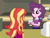 Size: 1024x786 | Tagged: safe, artist:emeraldblast63, sugar belle, sunset shimmer, comic:the tale of two sunsets, equestria girls, g4, coffee cup, cup, duo, duo female, equestria girls-ified, female, story in the source