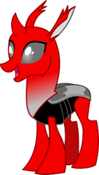 Size: 196x345 | Tagged: safe, artist:mariofan345, oc, oc only, oc:nessie, changedling, changeling, changedling oc, changeling oc, female, simple background, solo, transparent background