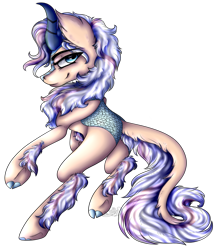 Size: 3079x3511 | Tagged: safe, artist:beamybutt, oc, oc only, kirin, high res, kirin oc, simple background, smiling, solo, transparent background