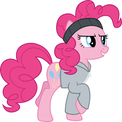 Size: 3000x3005 | Tagged: safe, artist:cloudy glow, pinkie pie, earth pony, pony, g4, the last laugh, .ai available, female, high res, mare, simple background, solo, transparent background, vector