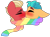 Size: 900x671 | Tagged: safe, artist:rozyfly10, hitch trailblazer, sprout cloverleaf, earth pony, pony, best gift ever, g5, my little pony: a new generation, best friends, blushing, boop, clothes, duo, duo male, gay, head only, kissing, male, nose kiss, noseboop, scarf, shared clothing, shared scarf, ship:clovertrail, shipping, simple background, smiling, stallion, striped scarf, transparent background