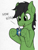 Size: 720x960 | Tagged: safe, artist:sefastpone, soarin', thunderlane, oc, oc:anon stallion, g4, black hair, black mane, clothes, colored sketch, figurine, gay, green coat, green eyes, male, now kiss, ponies playing with ponies, shipper on deck, shipping, soarilane, speech, stallion, talking, uniform, wonderbolts, wonderbolts uniform