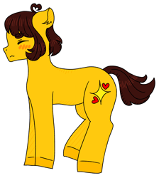 Size: 1418x1580 | Tagged: safe, artist:samble, earth pony, pony, blushing, frisk, nonbinary, outline, ponified, simple background, solo, transparent background, undertale, white outline