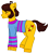 Size: 1418x1580 | Tagged: safe, alternate version, artist:samble, earth pony, pony, blushing, clothes, frisk, nonbinary, outline, ponified, simple background, solo, sweater, transparent background, undertale, white outline