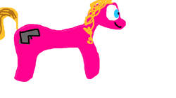 Size: 758x424 | Tagged: safe, pony, 1000 hours in ms paint, curly hair, gun, weapon